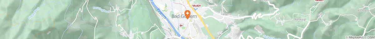 Kartendarstellung des Standorts für Edelweiss-Apotheke in 4822 Bad Goisern